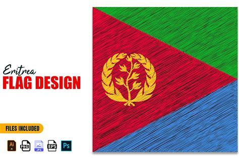 Eritrea Independence Day Flag Design Graphic by mspro996 · Creative Fabrica