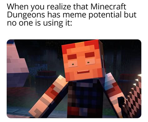 Minecraft Dungeons Memes Funny