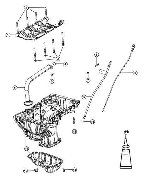 Dodge Durango Tube. Oil pickup - 05184425AK | Mopar Parts Overstock ...