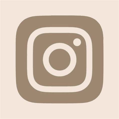 Brown Instagram app icon | Ios app icon design, App icon, App icon design