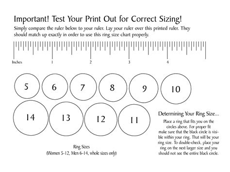 Ring Size Chart