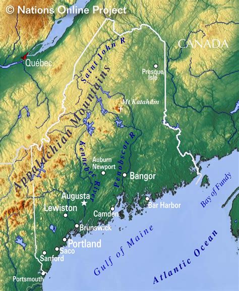 Map Of Maine And Canada – Map VectorCampus Map