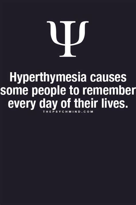 Hyperthymesia causes some people to remember every day of their lives ...