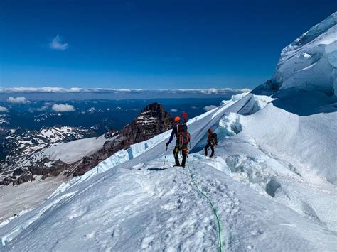 Mt Rainier summit via Emmons Glacier, 7/5/20. Pic is from descent ...