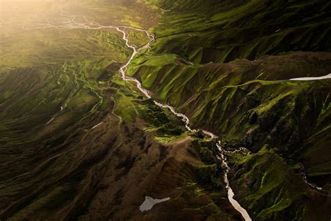 Stunning Abstract Aerial Landscape Photos of Iceland