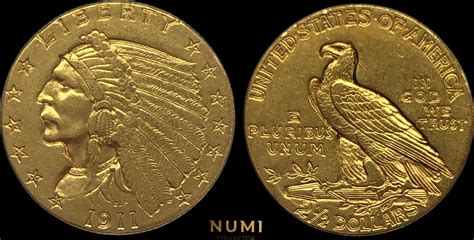 2,5 Dollars USA 2½ DOLLAR INDIAN HEAD GOLD 1911 AU | MA-Shops