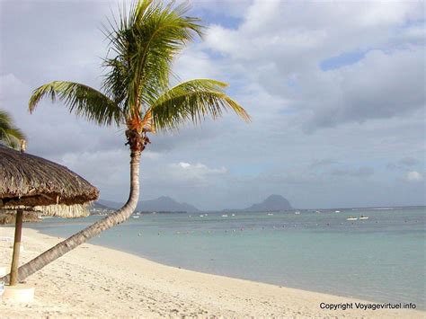 On the beach of Flic en Flac, Mauritius.