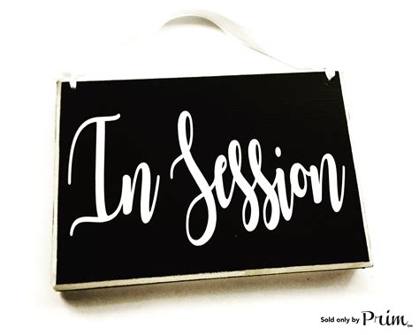 8x6 In Session Custom Wood Sign – Designs by Prim