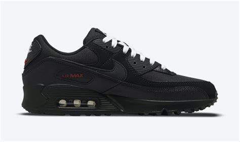 Nike Air Max 90 Black Sport Red DC9388-002 Release Date - SBD