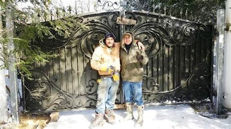 Automated wrought iron gate installation Wrought Iron Gate, Process, Fabric, Design, Tejido ...