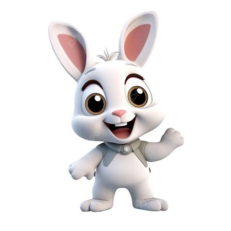 Ai Generated Rabbit 3d Cartoon Character, Rabbit Clipart, Cartoon ...