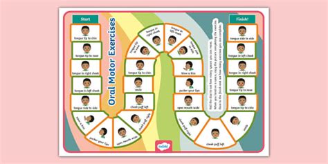 Oral Motor Exercises Board Game (teacher made) - Twinkl