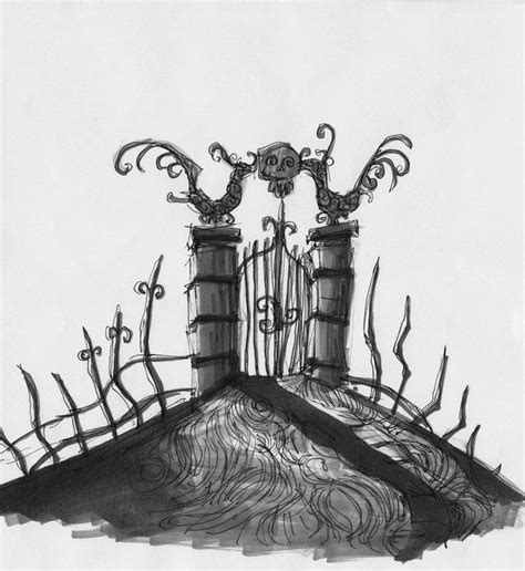 Graveyard Gate by Spookyspoots on deviantART | Tim burton art, Nightmare before christmas tattoo ...