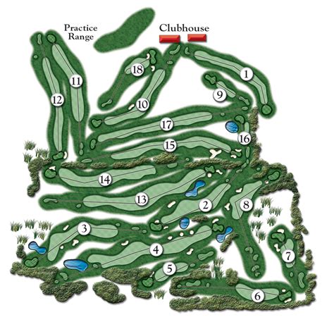 Course Layout - Whispering Pines Golf Course