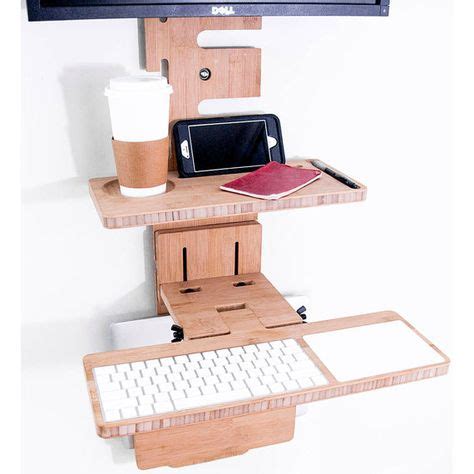 The Original StandCrafted Wall-Mounted Standing Desk | Wall mount, Desk, Office walls