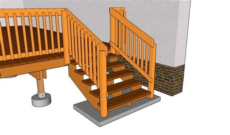 Deck Stair Railing Plans | MyOutdoorPlans