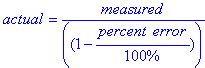 Percent Error Equations Formulas Calculator - Actual Accepted True