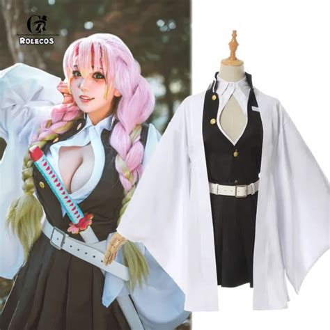 DEMON SLAYER COSPLAY Kimetsu no Yaiba Kanroji Mitsuri Costume Kimono ...