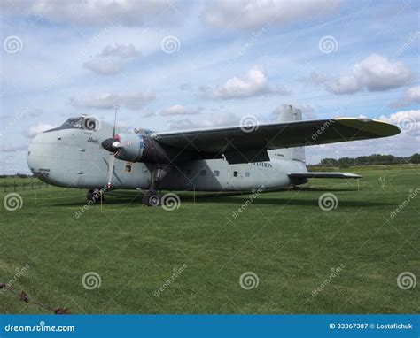 Bristol Freighter Twin-Engine Cargo Plane Editorial Photography - Image of belly, aircraft: 33367387