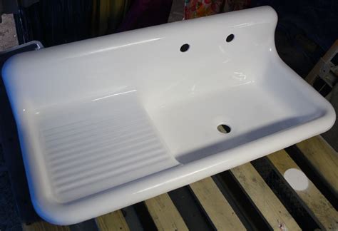 Kitchen Sink With Attached Drainboard | Drainboard sink, Farm sink, Sink