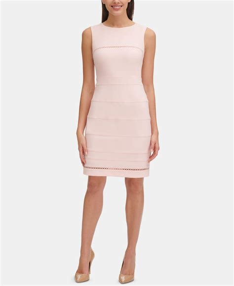 Tommy Hilfiger Circle-trim Dress in Pink | Lyst