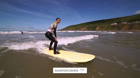 LEARN TO SURF AT SAUNTON SANDS! - YouTube