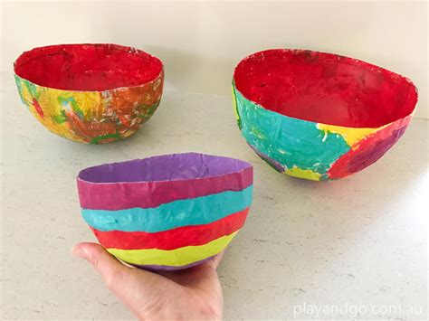 Paper Mache Bowls | Stay at Home Kids Craft Ideas - Play & Go AdelaidePlay & Go Adelaide