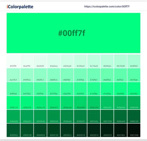 Spring Green information | Hsl | Rgb | Pantone