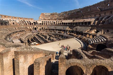 Ancient Arena of Gladiator Colosseum in City of Rome, Italy Editorial ...