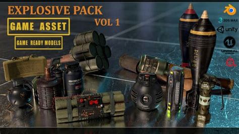 ArtStation - Explosive Pack Vol 1- GameReady | Game Assets