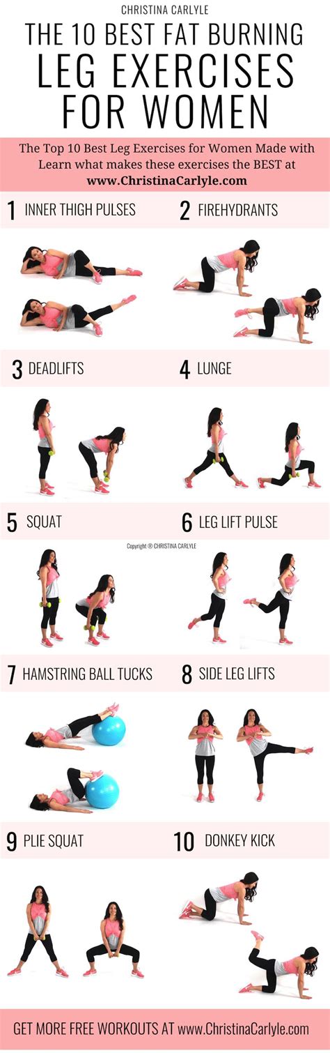 The 10 Best Leg Exercises for Women | Leg workout women, Best leg ...