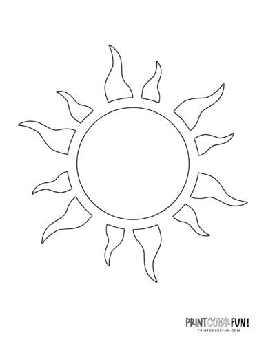 24 fun sun coloring pages - Print Color Fun!