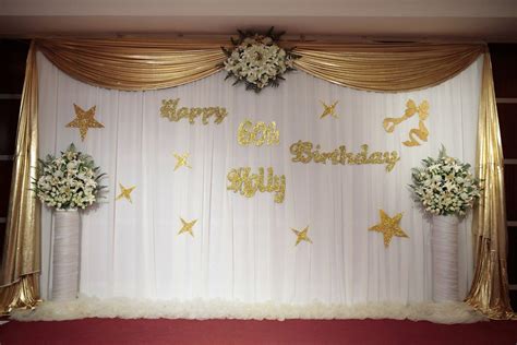 stage decorations | Stage decorations, 60th birthday party, Birthday decorations