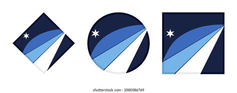 Columbia Flag Icon Set Isolated On Stock Vector (Royalty Free ...