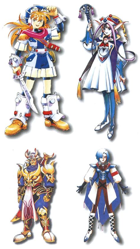 Grandia Characters | Game pictures, Character illustration, Heavy metal movie