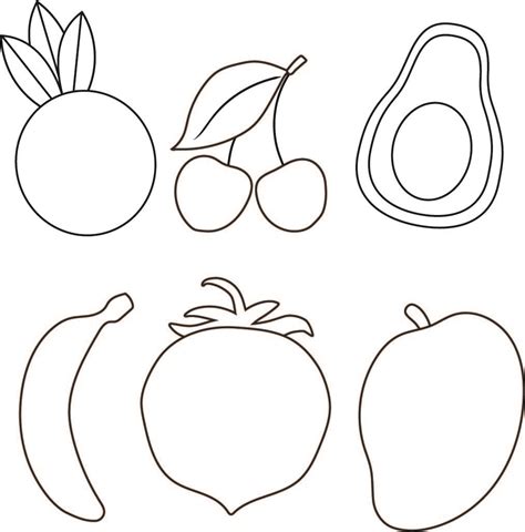 Free Printable Fruit and Vegetable Templates