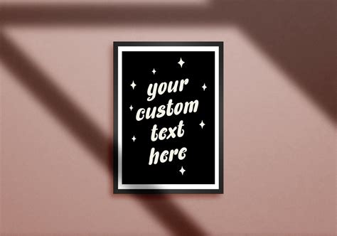 Custom Quote Print Custom Poster Custom Wall Art Custom Text | Etsy