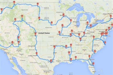 Map Shows the Ultimate U.S. National Park Road Trip