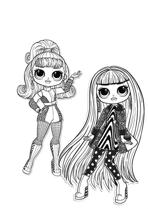 Lol Surprise Omg Dolls Coloring Pages Printable