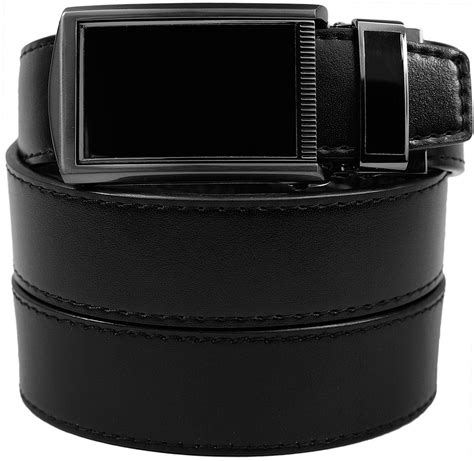 SlideBelts Men's Leather Ratchet Belt at | Black leather belt, Leather men, Belt