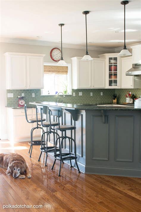 Painted Kitchen Cabinet Ideas and Kitchen Makeover Reveal - The Polka ...