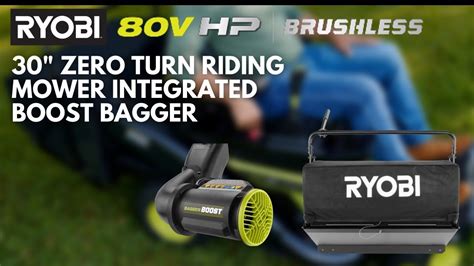 RYOBI 30" ZTR Mower Bagging Kit With Boost Installation Guide - YouTube