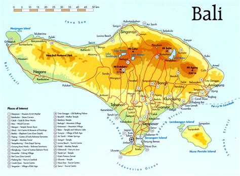 Tourist Places In Bali Map – Best Tourist Attractions