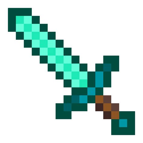 Espada Minecraft Dibujo De Dibujos Animados Espada De Diamante Png My ...