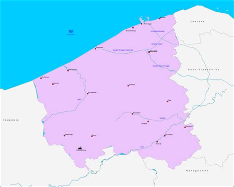 Topografie Provincie West-Vlaanderen | www.topomania.net