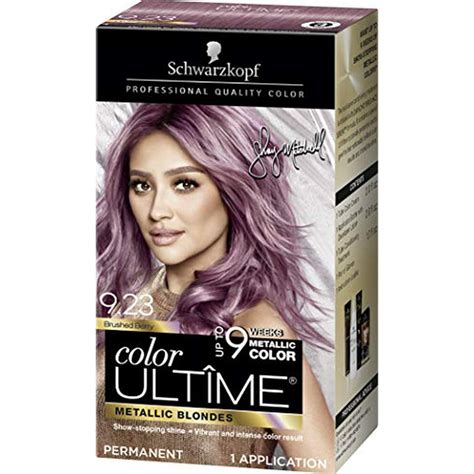 Schwarzkopf Color Ultime Metallic Permanent Hair Color Cream, 9.23 Brushed Berry - Walmart.com ...