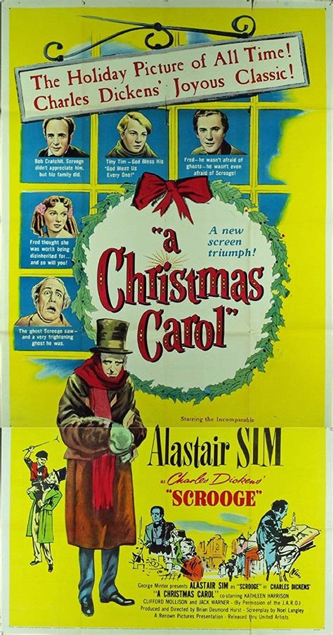 Scrooge (1951) Original Three Sheet Poster (41x81) VERY RARE LINEN ...