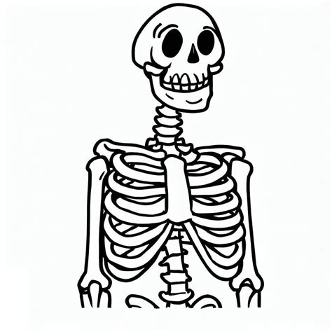 Free Printable Skeleton coloring page - Download, Print or Color Online for Free