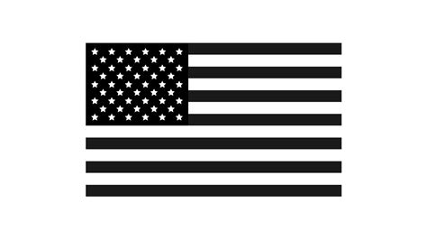 American flag with black and white color vector illustration 8361604 Vector Art at Vecteezy