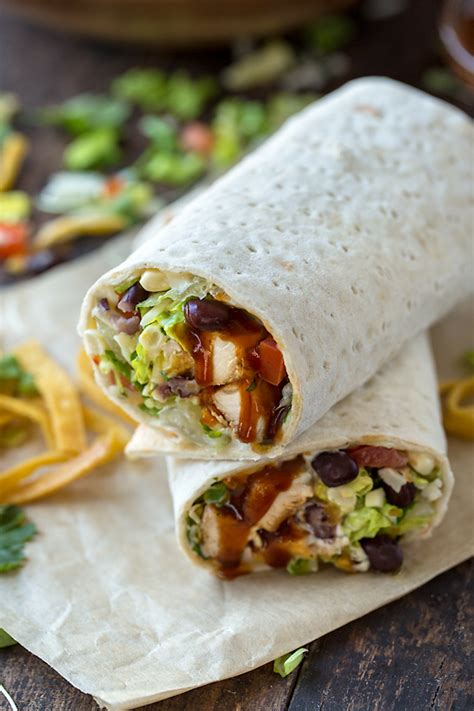 BBQ Chicken Salad Wrap | The Cozy Apron